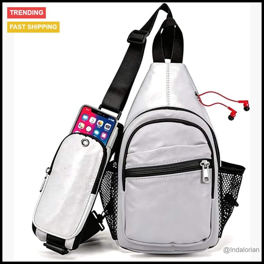 Waterproof Sling Backpack Adjustable Crossbody Da… - image 1